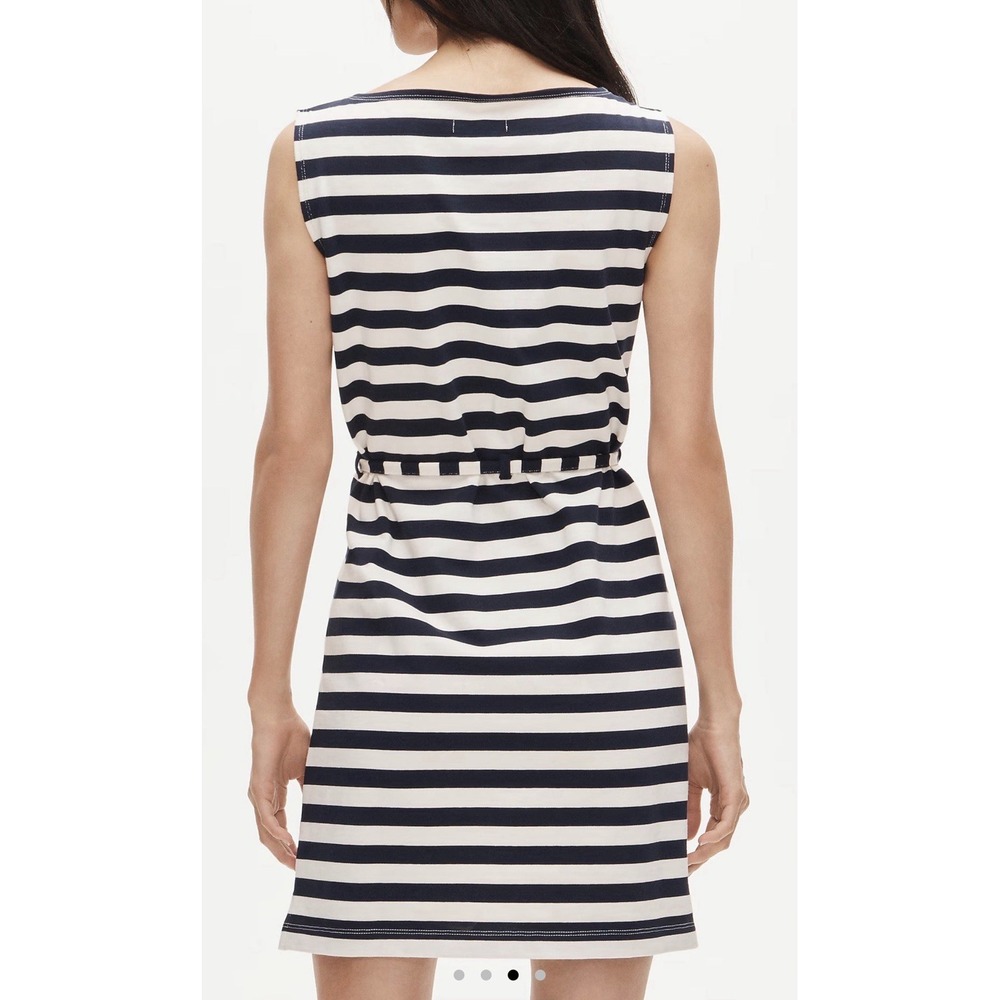 J CREW XS Vintage jersey mini dress in stripe CV656 - Picture 4 of 7